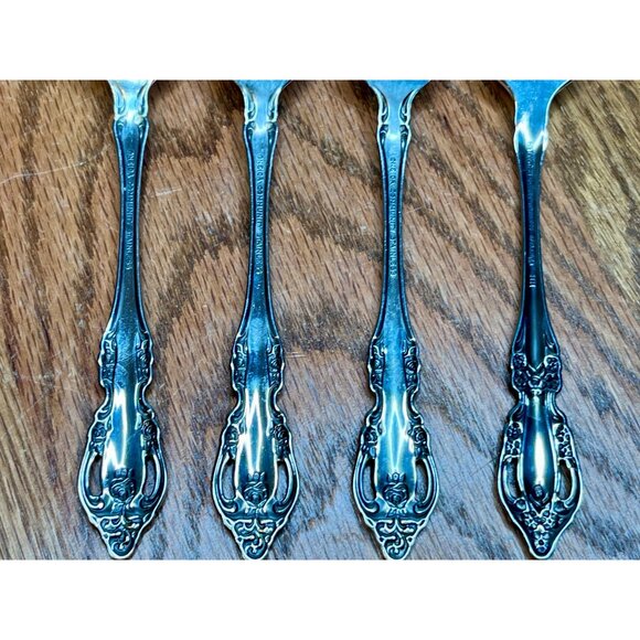 Set of 4 Oneida Brahms  Dinner Knives Hollow  community stainless flatware 9" - Picture 3 of 11